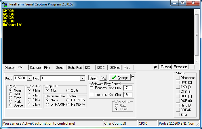 Config RN-42 With RealTerm